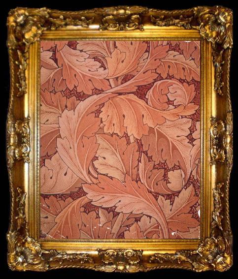 framed  Morris, William Acanthus Wallpaper, ta009-2
